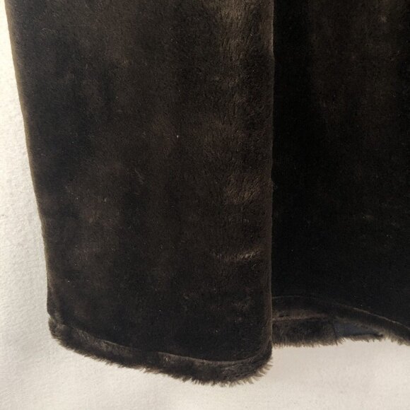 Vintage Carol Wier Vegan Fur Vest Womens Extra Large Brown Faux USA Mobwife - Picture 11 of 13